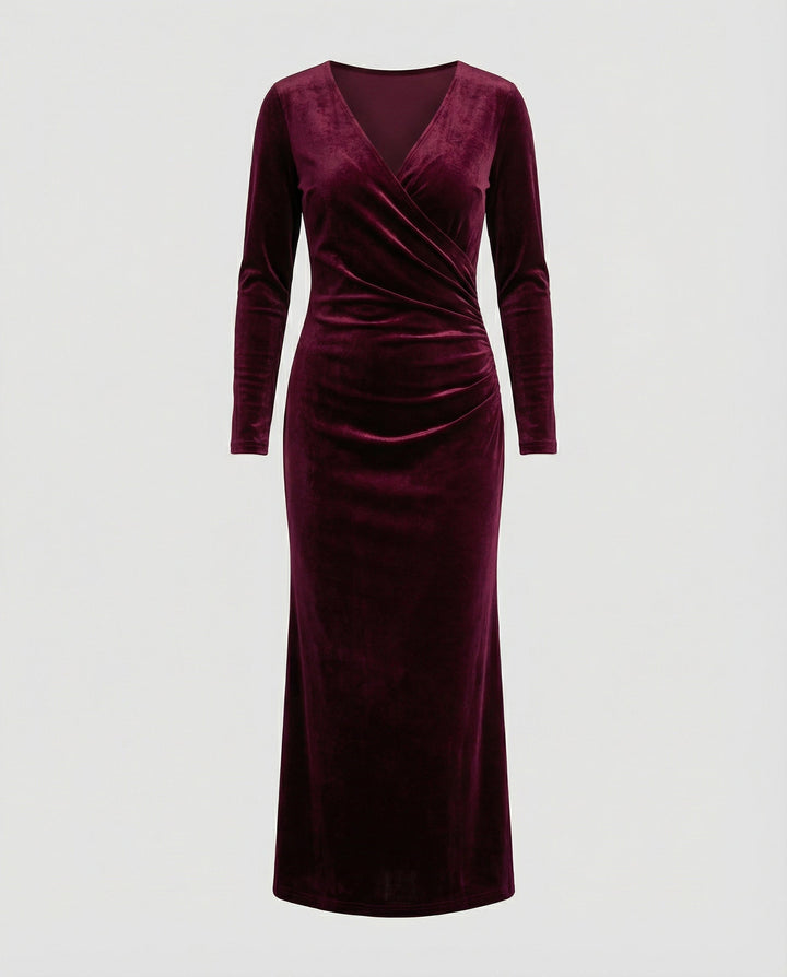 Elegantes Samt Bodycon Kleid