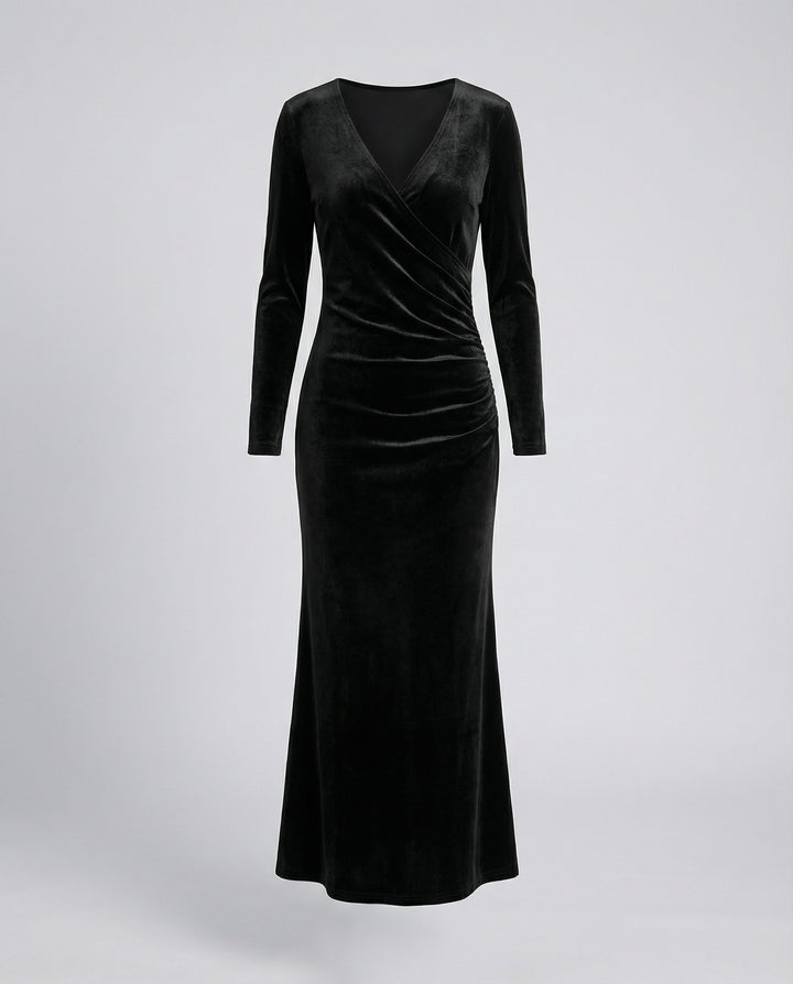 Elegantes Samt Bodycon Kleid