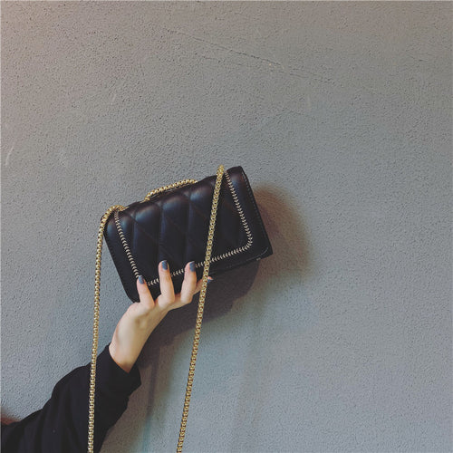 Damen Clutch-Tasche mit luxuriöser Steppung und eleganter Kettenapplikation Nord Taschen