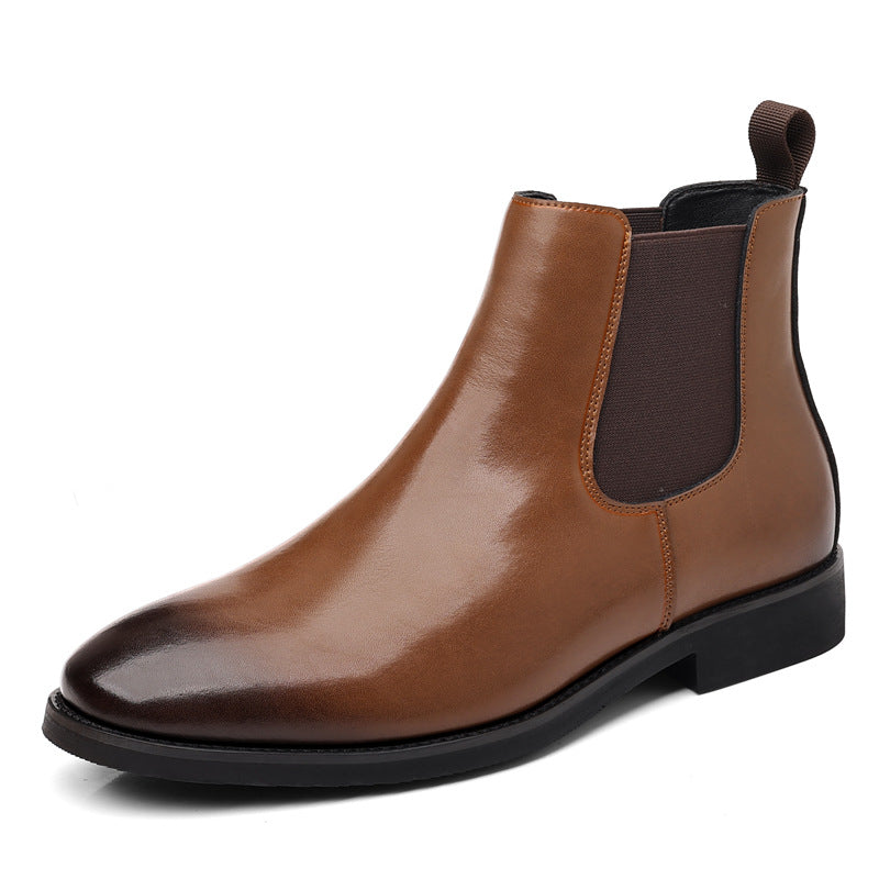 Herren-Chelsea-Stiefel, gefüttert, englischer Stil