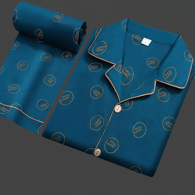 Herren-Pyjama-Set, 100% Baumwolle, vielseitig tragbar