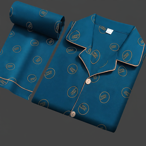Herren-Pyjama-Set, 100% Baumwolle, vielseitig tragbar