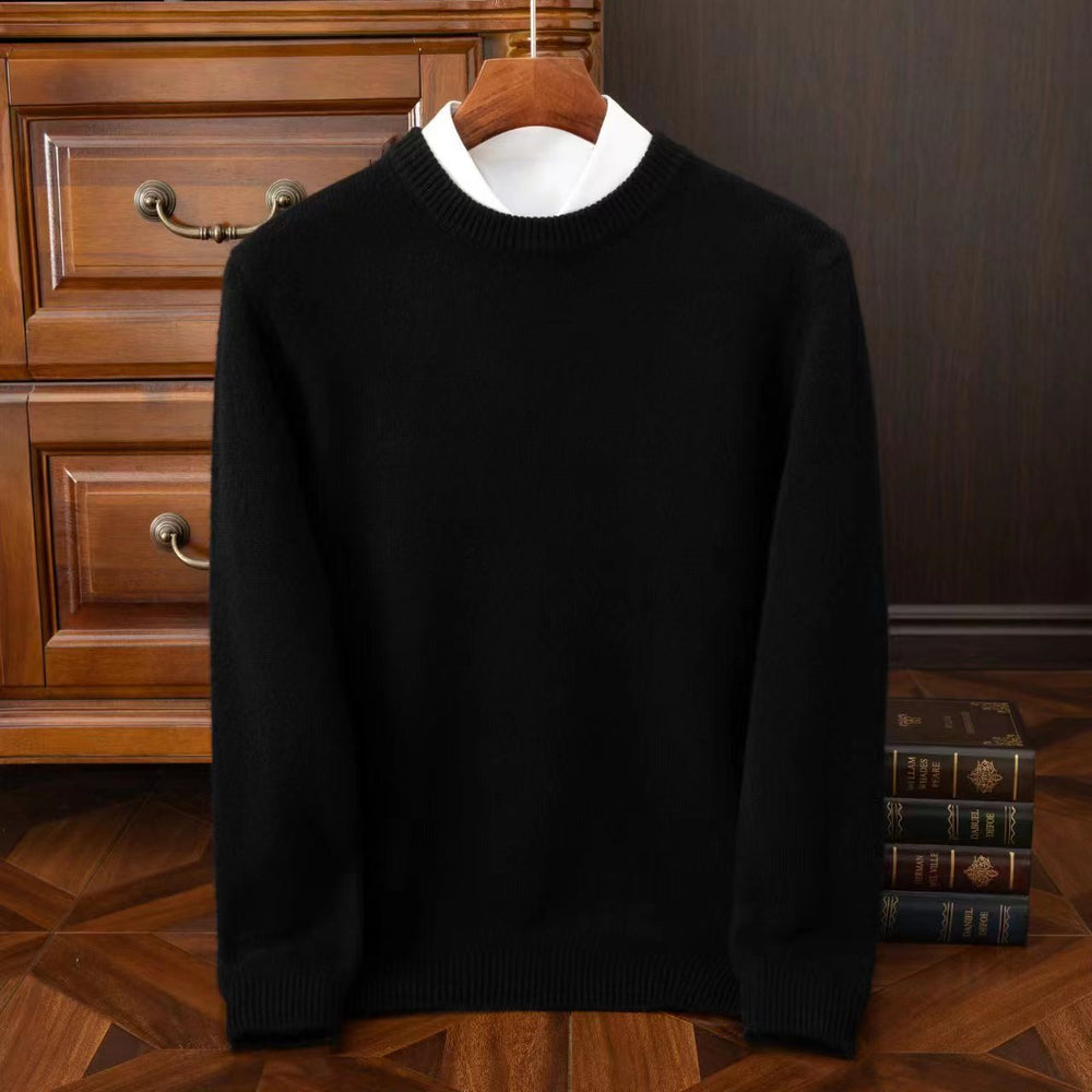 Klassischer, dicker Herren-Wollpullover