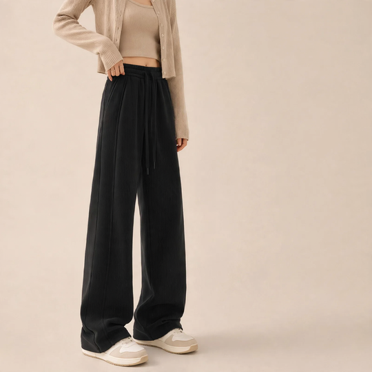 Damen-Cordhose, gerade geschnitten, gefüttert, für Herbst/Winter