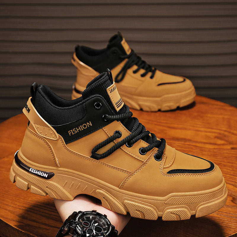 Herren-Arbeitsstiefel, rutschfest, wasserabweisend, High-Top