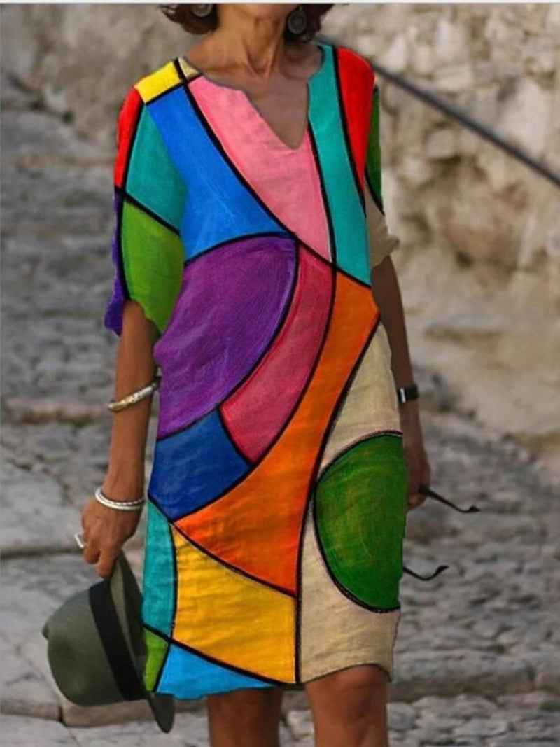 Bezauberndes Kleid Mit Blumenmuster Für Frauen