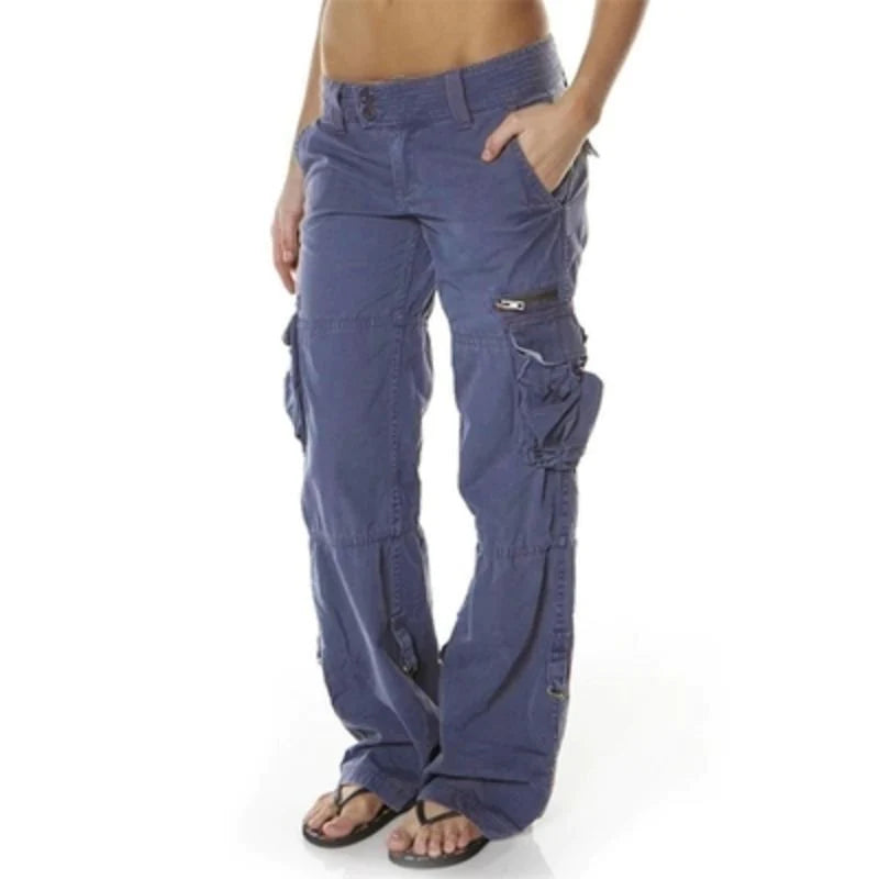 Damen-Cargo-Hose mit Taschen