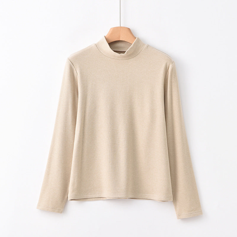 Wärmender Strickpullover mit Stehkragen