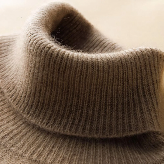 Damen Kaschmir-Pullover mit Rollkragen