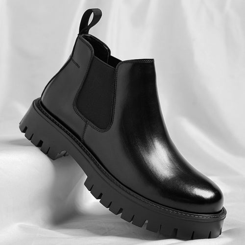 Herren Chelsea-Stiefel, knöchelhoch, rutschfest, Kunstleder