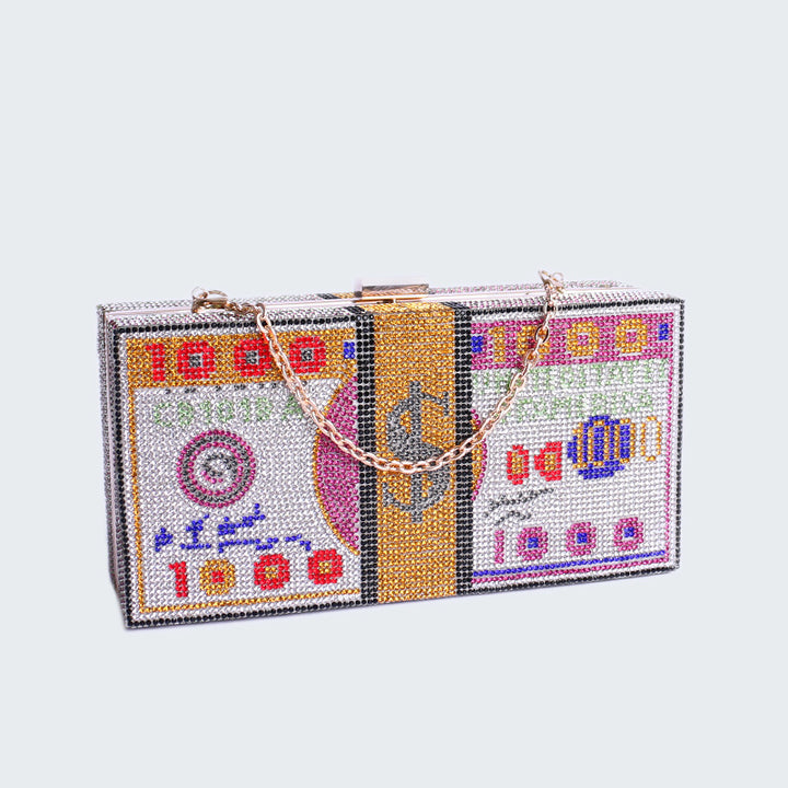 Damen Glamouröse Clutch-Tasche im Gelddesign Nord Taschen