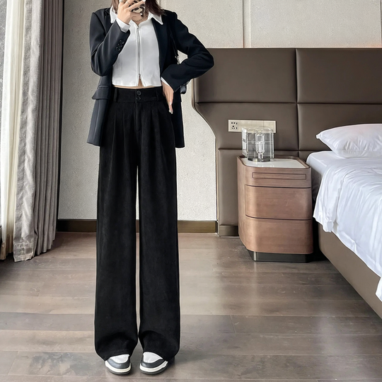 Damen-Cordhose, weit geschnitten, verschiedene Längen