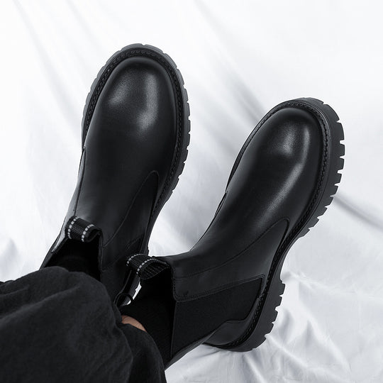 Robuste Chelsea-Stiefel mit Plateausohle