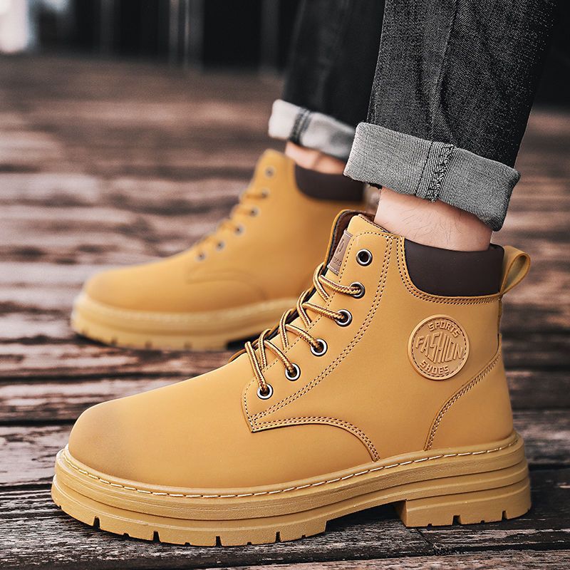 Herren Martin-Stiefel, Vintage-Stil, rutschfest