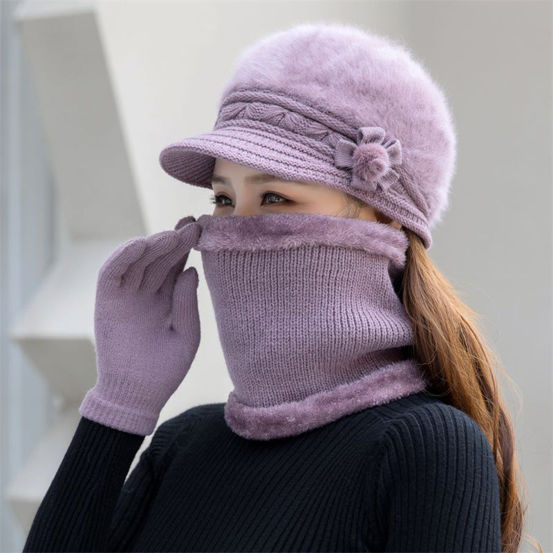 Damen-Strickmütze, warm und modisch