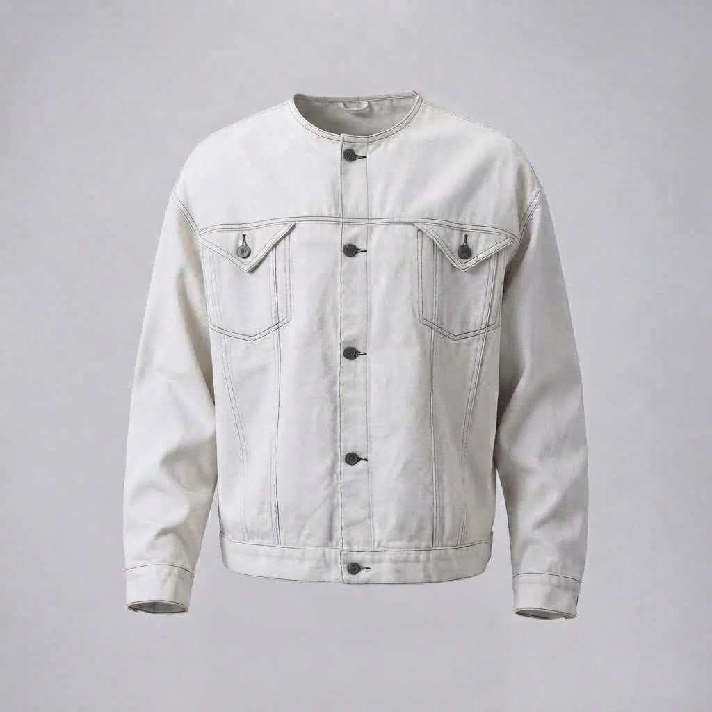 Herren Übergrößen Denim Jacket Nord Taschen