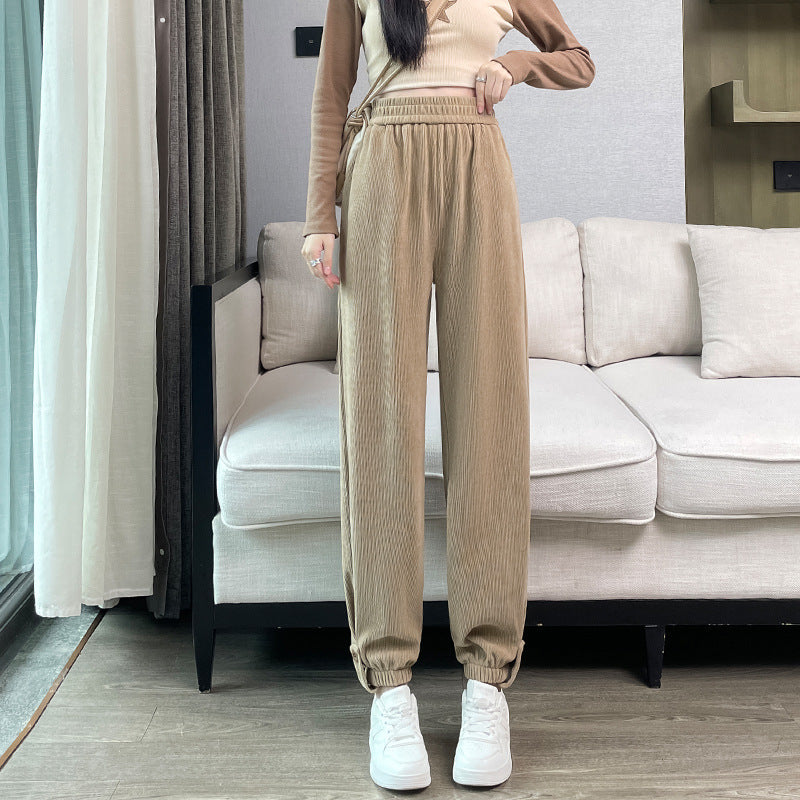 Damen-Cord-Cargohose, lässiger Schnitt