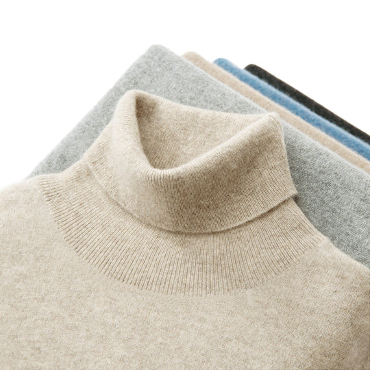 Herren Strickpullover aus 100% Wolle, locker geschnitten