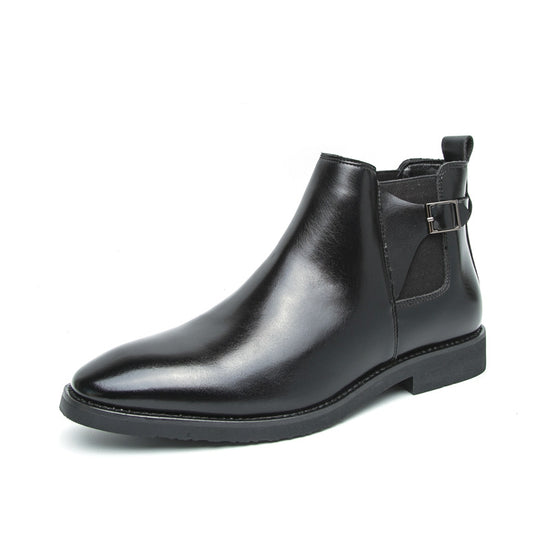 Klassische Herren-Lederstiefeletten im Chelsea-Stil