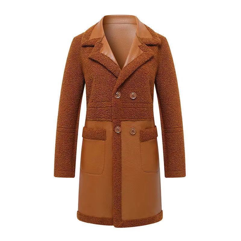 Wendbare Teddy-Jacke für Damen, mittellang