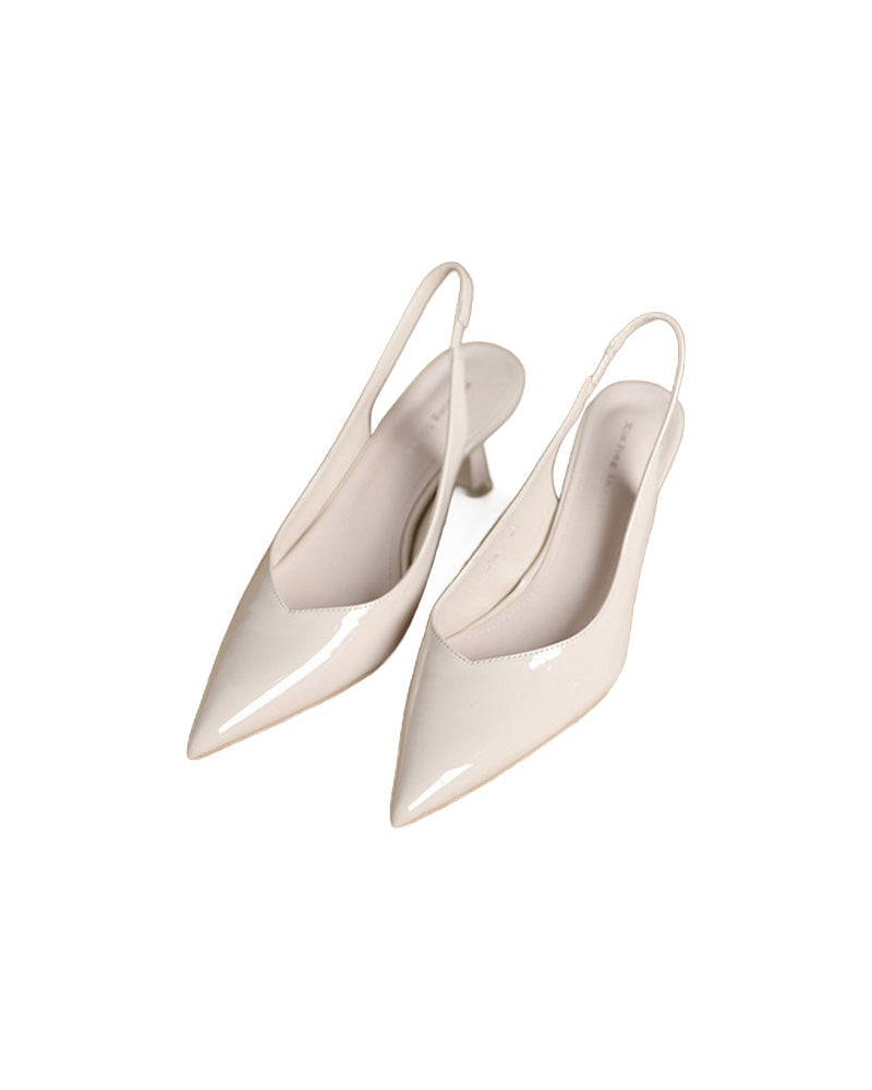 Einfarbige, Temperamentvolle High Heels mit Spitzer Zehenpartie