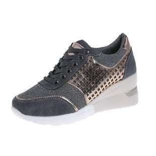 Orthopädische Sneakers mit hohen Absatz und Keilabsatz - Arvani