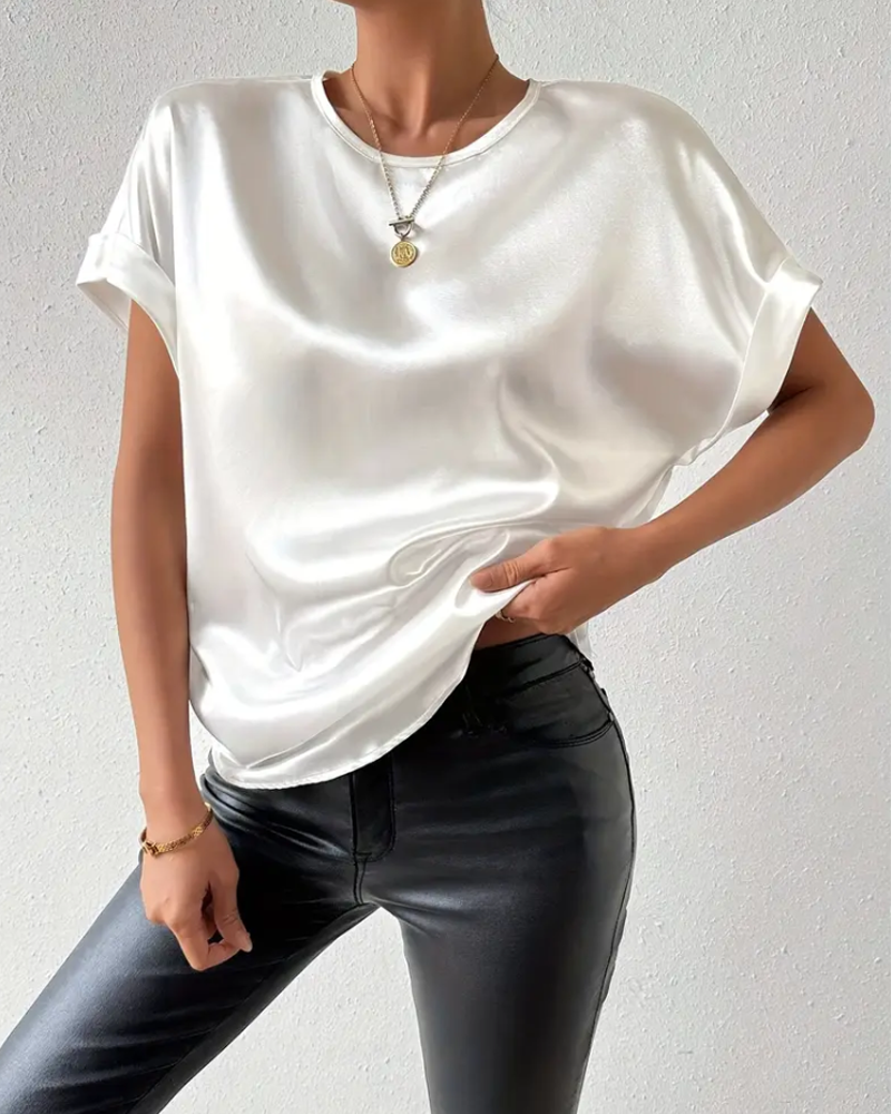 Nord Taschen | T-Shirt Rundhals Satin Glatt