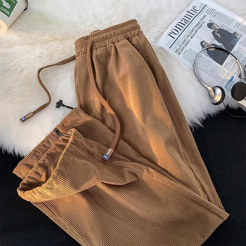 Kord-Freizeithose mit Kordelzug, gefüttert