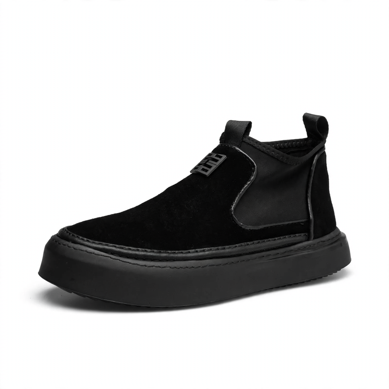 Herren-Stiefeletten, Wildleder-Optik, gefüttert oder ungefüttert