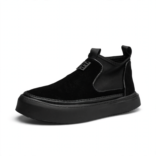 Herren-Stiefeletten, Wildleder-Optik, gefüttert oder ungefüttert