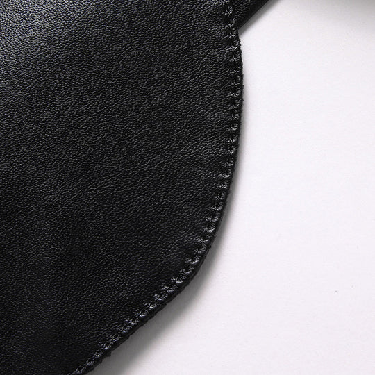 Herren Elegantes Zweiknopf-Lederblazer im Sakko-Stil mit schmaler Passform Nord Taschen