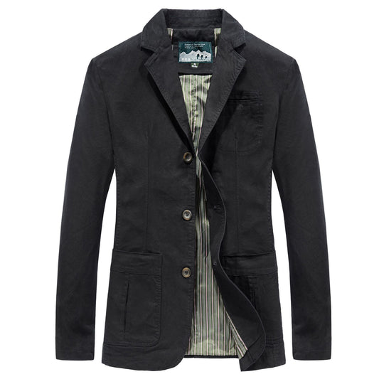 Herren Casual Baumwollblazer Nord Taschen