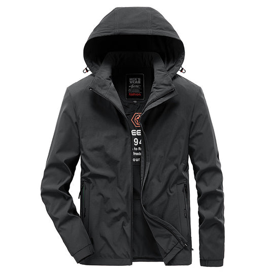 Herren Atmungsaktive Softshelljacke mit verstellbarer Kapuze und verdecktem zweiwegigen Reißverschluss Nord Taschen