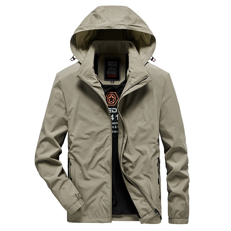 Herren Atmungsaktive Softshelljacke mit verstellbarer Kapuze und verdecktem zweiwegigen Reißverschluss Nord Taschen