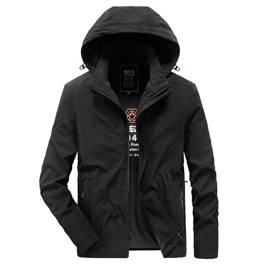Herren Atmungsaktive Softshelljacke mit verstellbarer Kapuze und verdecktem zweiwegigen Reißverschluss Nord Taschen