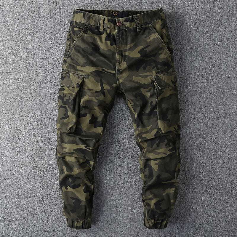 Herren Cargohose im Military-Stil mit elastischen Bündchen und Mehrfachtaschen Nord Taschen