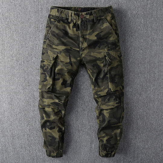 Herren Cargohose im Military-Stil mit elastischen Bündchen und Mehrfachtaschen Nord Taschen