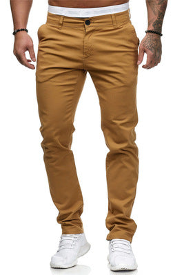 Herren schmal geschnittene Baumwollstretch-Chino mit mittlerer Leibhöhe und Komfortbund Nord Taschen