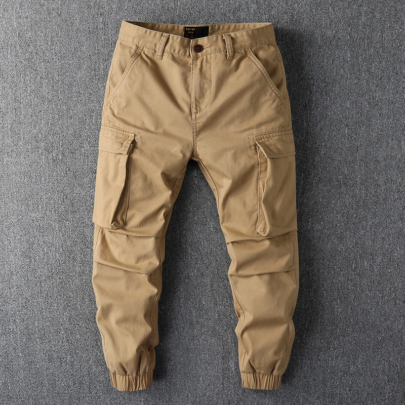 Herren Cargohose im Military-Stil mit elastischen Bündchen und Mehrfachtaschen Nord Taschen