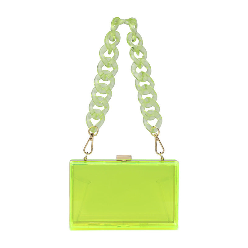 Damen Clutch-Tasche mit dekorativem Kettenriemen Nord Taschen