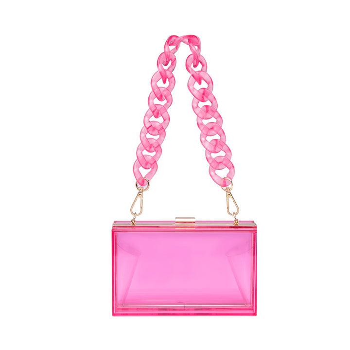Damen Clutch-Tasche mit dekorativem Kettenriemen Nord Taschen