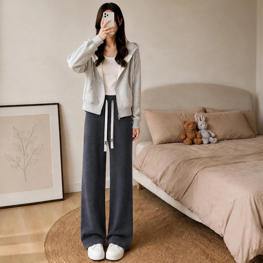 Damen-Cordhose mit Lammfleece-Futter