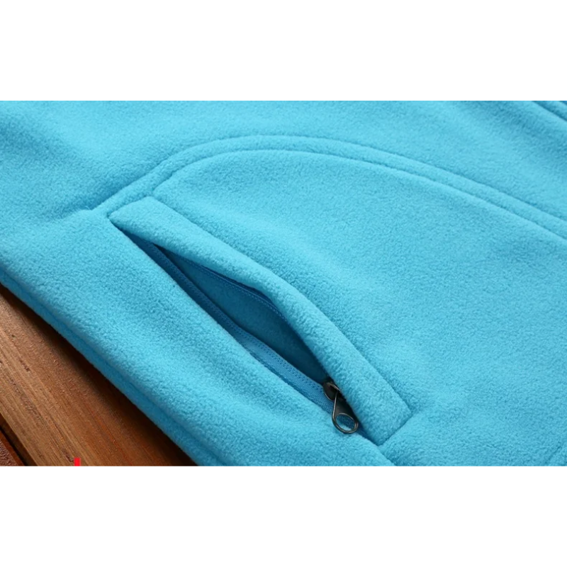 Fleecejacke Damen Reißverschluss-Fleece mit Stehkragen