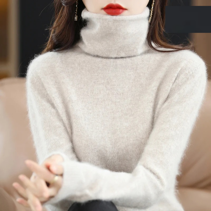 Nord Taschen | Pullover Damen Weicher Rollkragenpullover, Warm & Luxuriöses Design