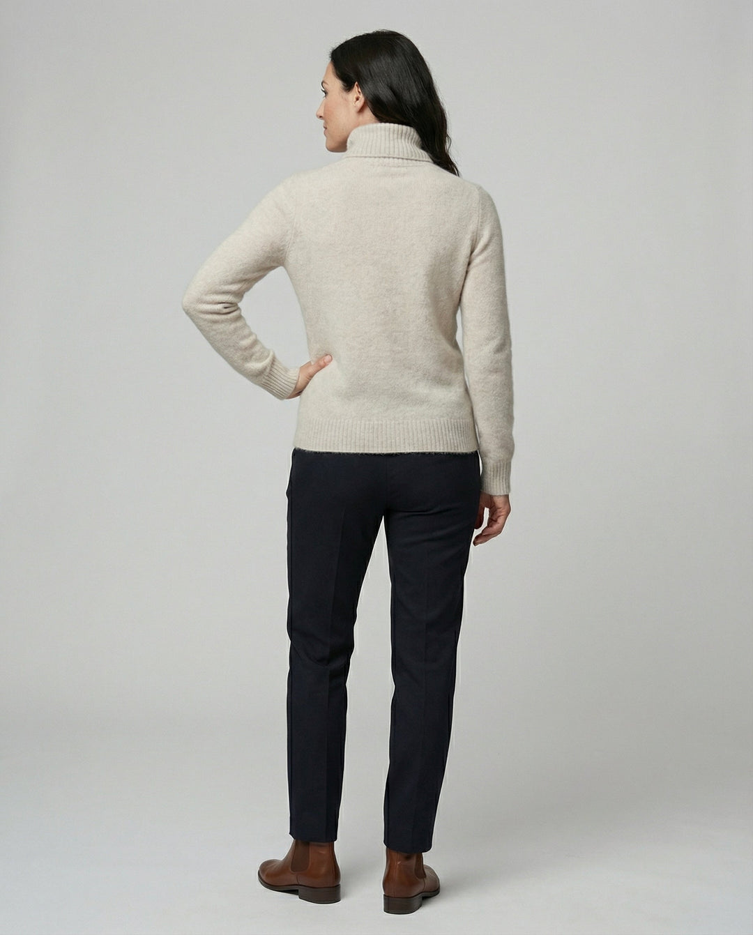 Weicher Kaschmir Rollkragenpullover Damen