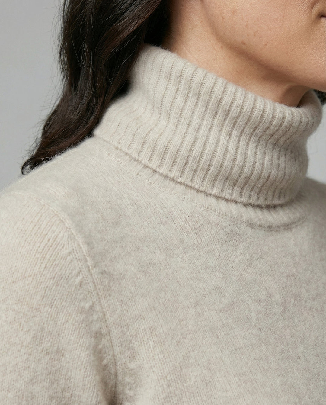 Weicher Kaschmir Rollkragenpullover Damen