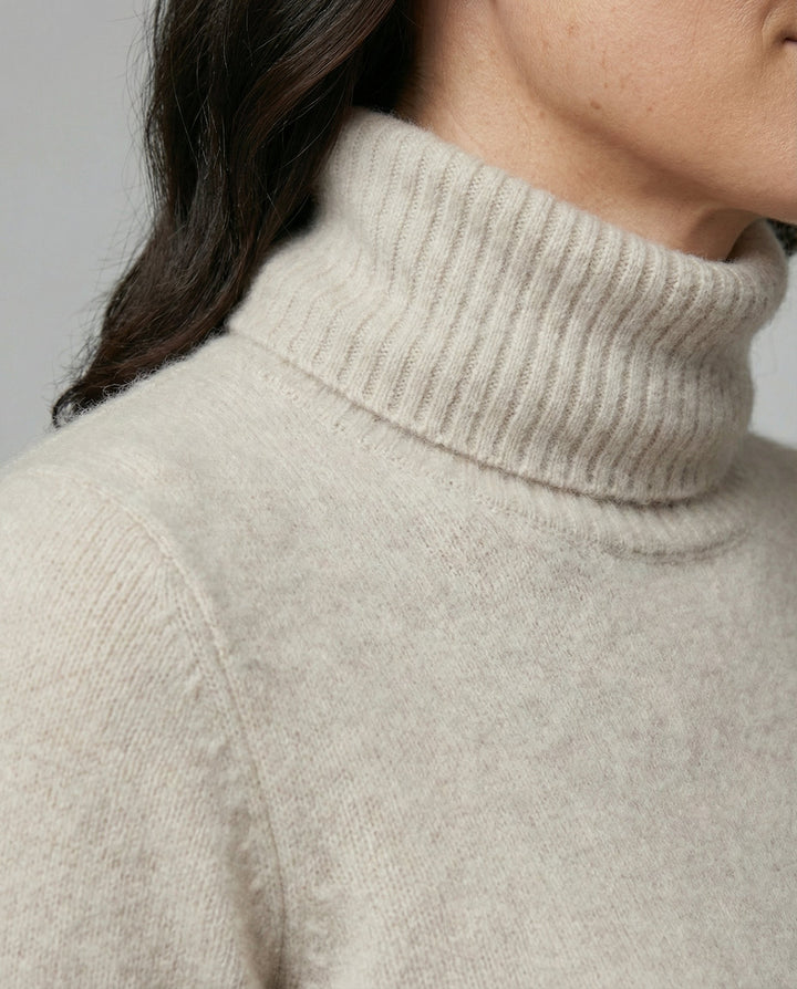Weicher Kaschmir Rollkragenpullover Damen
