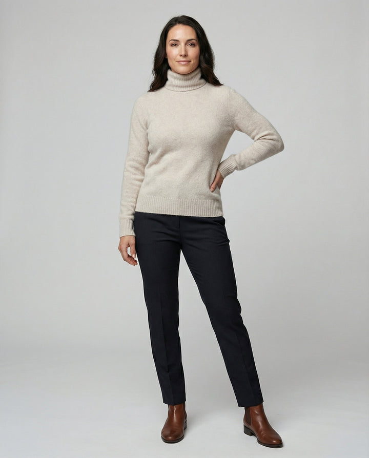 Weicher Kaschmir Rollkragenpullover Damen