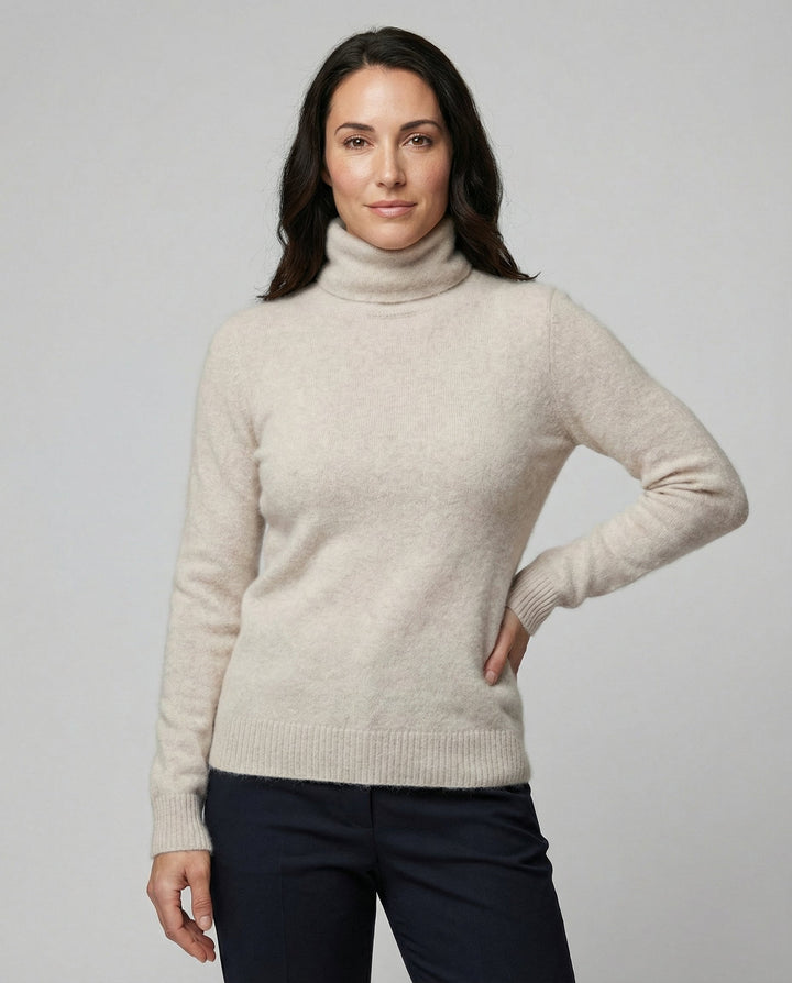 Weicher Kaschmir Rollkragenpullover Damen