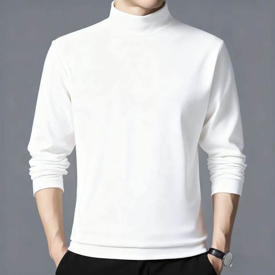 Herren-Strickpullover mit Stehkragen, wärmend und elastisch